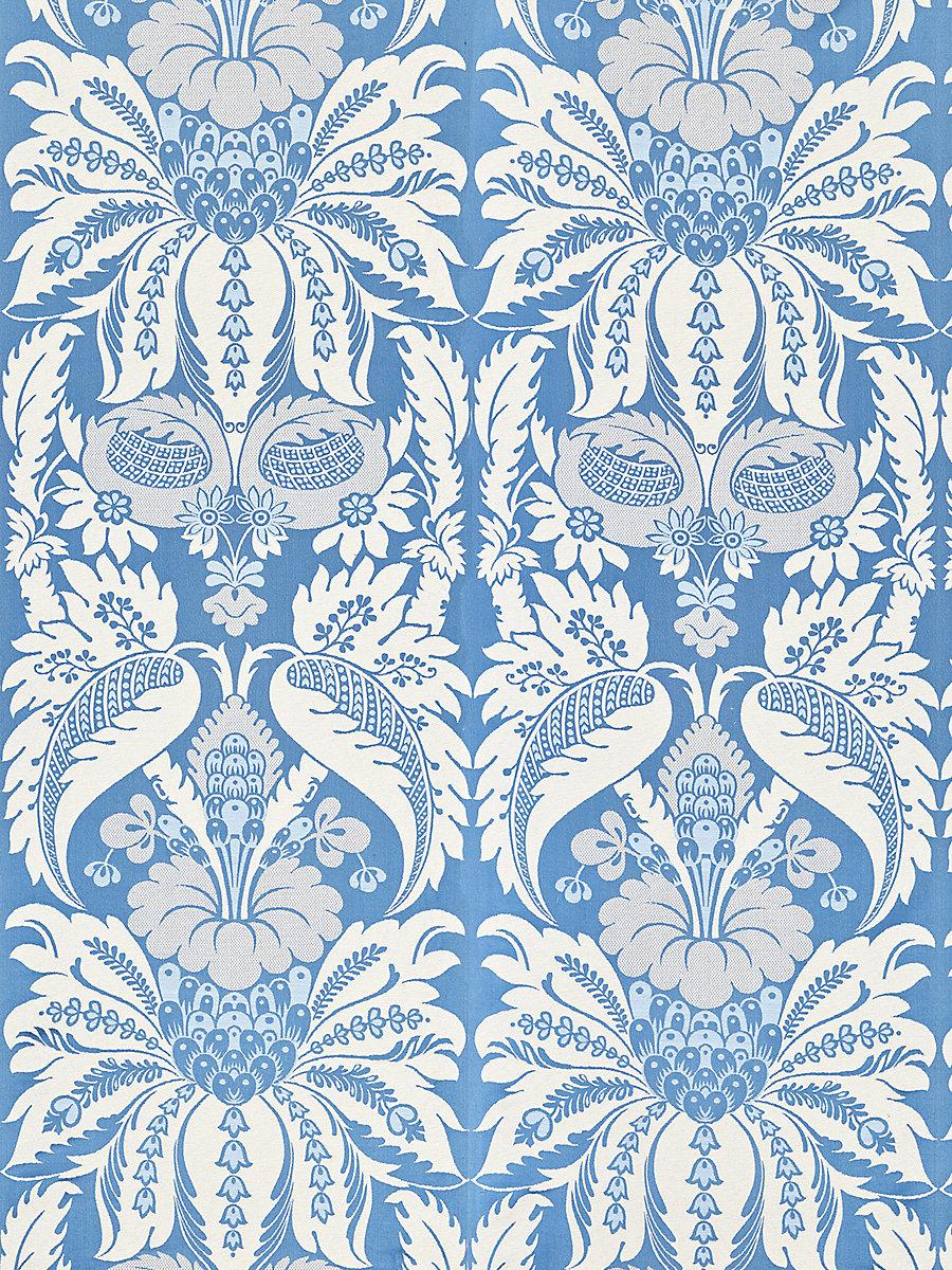 Scalamandre Estate Damask Blue Jay Fabric