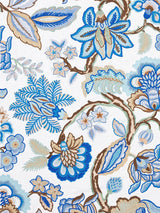 Scalamandre Hillside Crewel Blue Wood Fabric