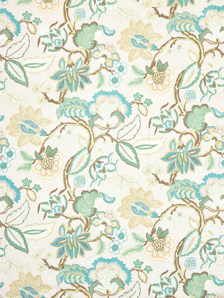 Scalamandre Hillside Crewel Celadon Fabric
