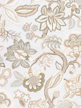 Scalamandre Hillside Crewel Ivory Fabric