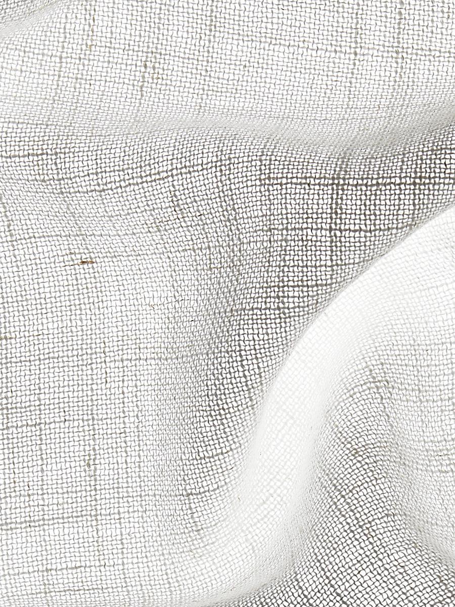 Scalamandre Snowflake Sheer White Fabric