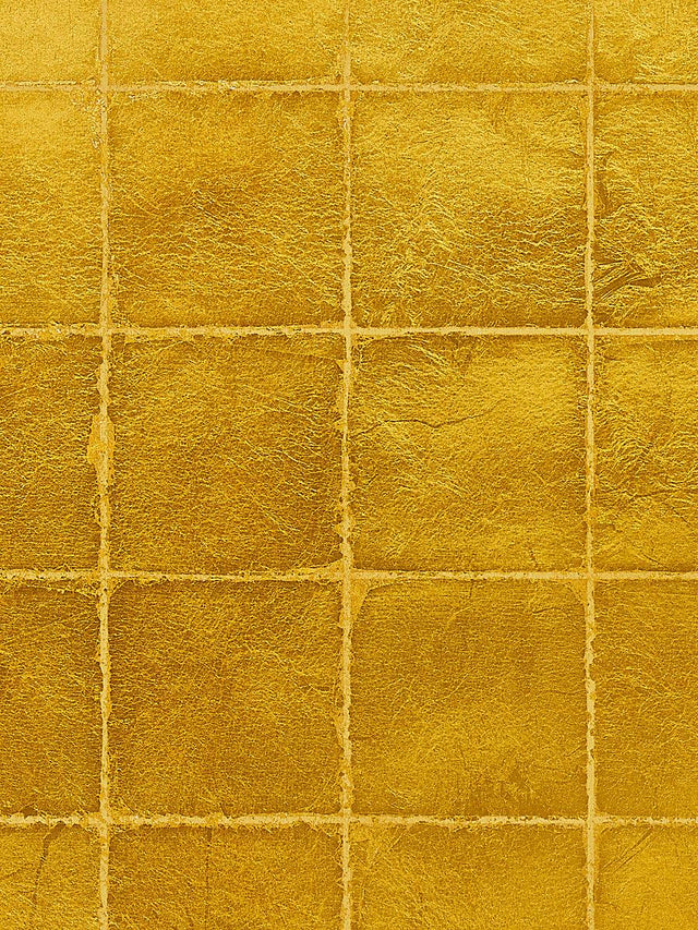 Scalamandre Golden Square Gold Wallpaper