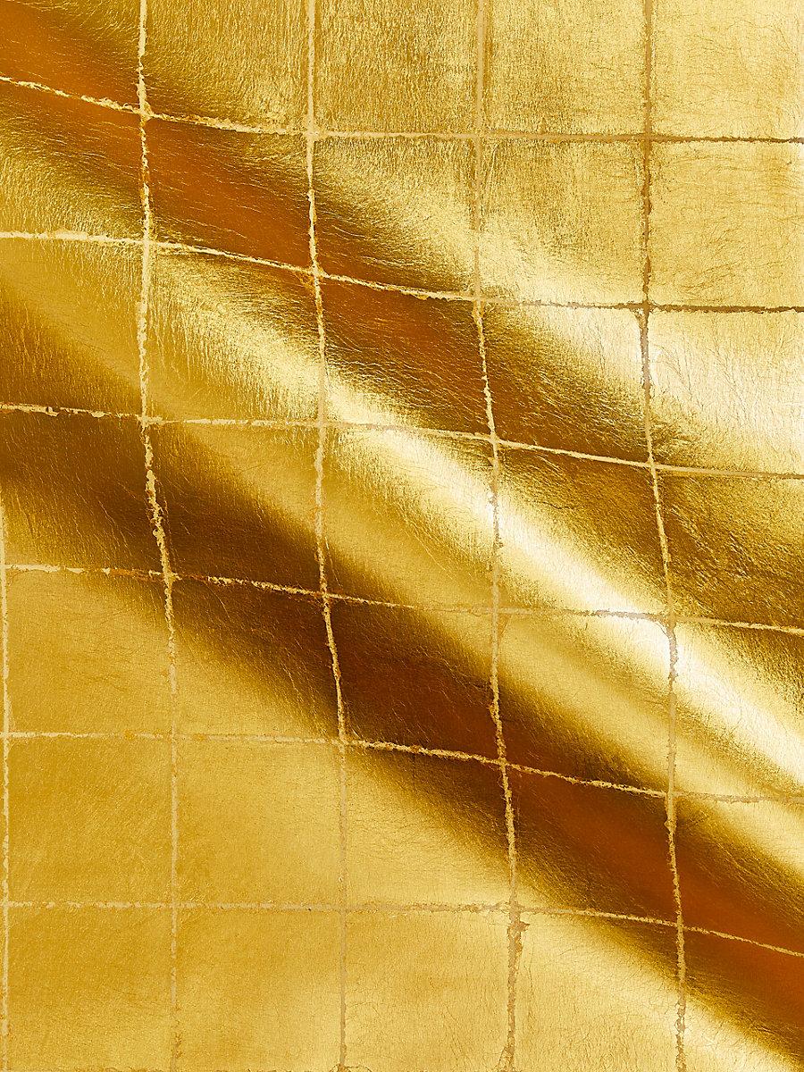 Scalamandre Golden Square Gold Wallpaper