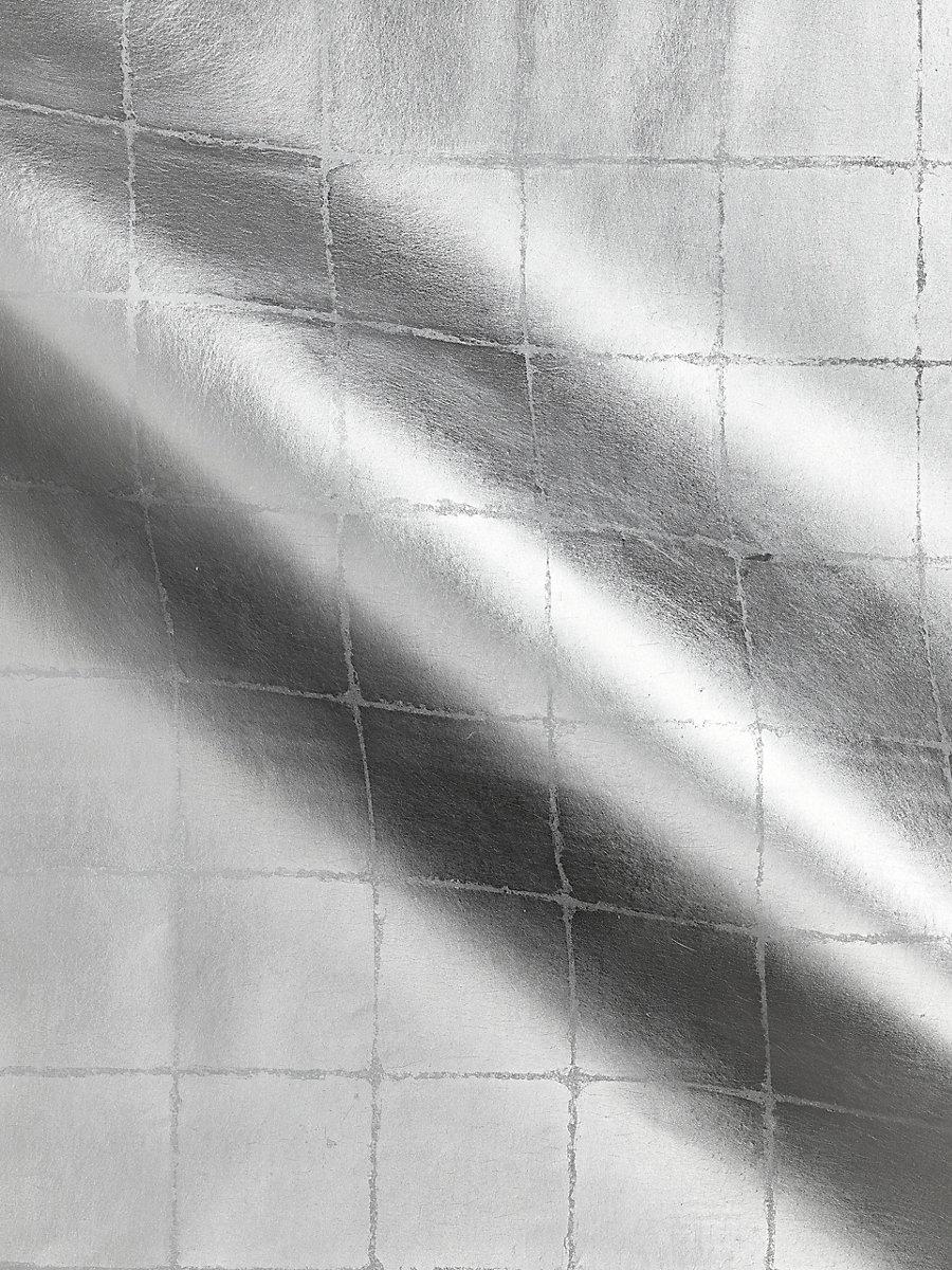 Scalamandre Silver Square Silver Wallpaper