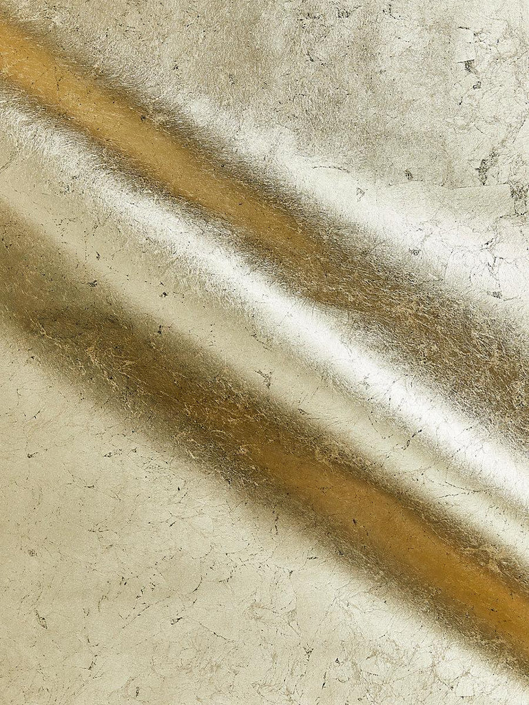 Scalamandre Pyrite Brushed Gold Wallpaper