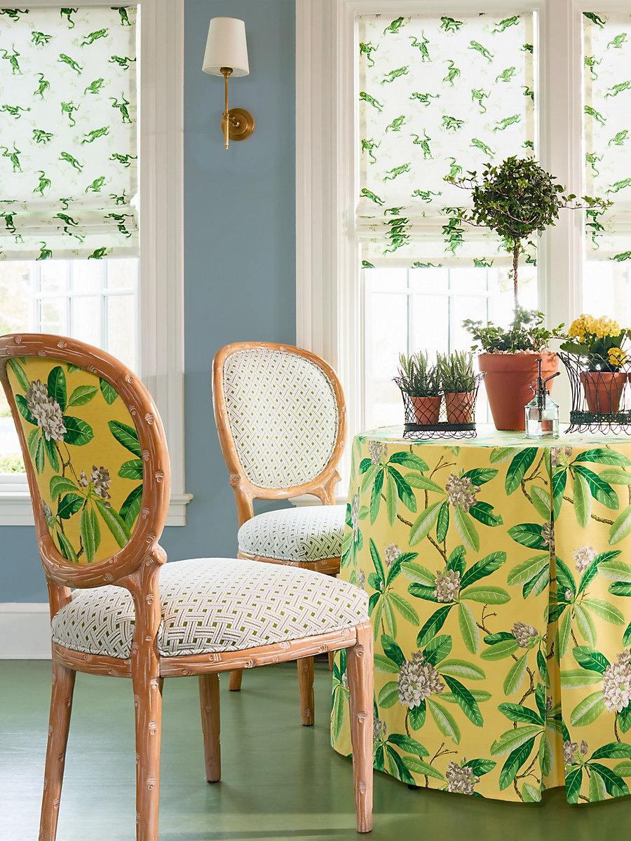 Scalamandre Rhododendron | Outdoor Pineapple Fabric