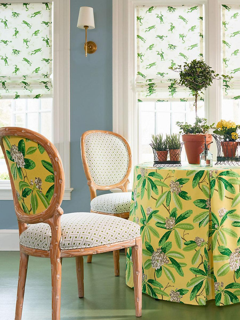 Scalamandre Rhododendron - Outdoor Pineapple Fabric