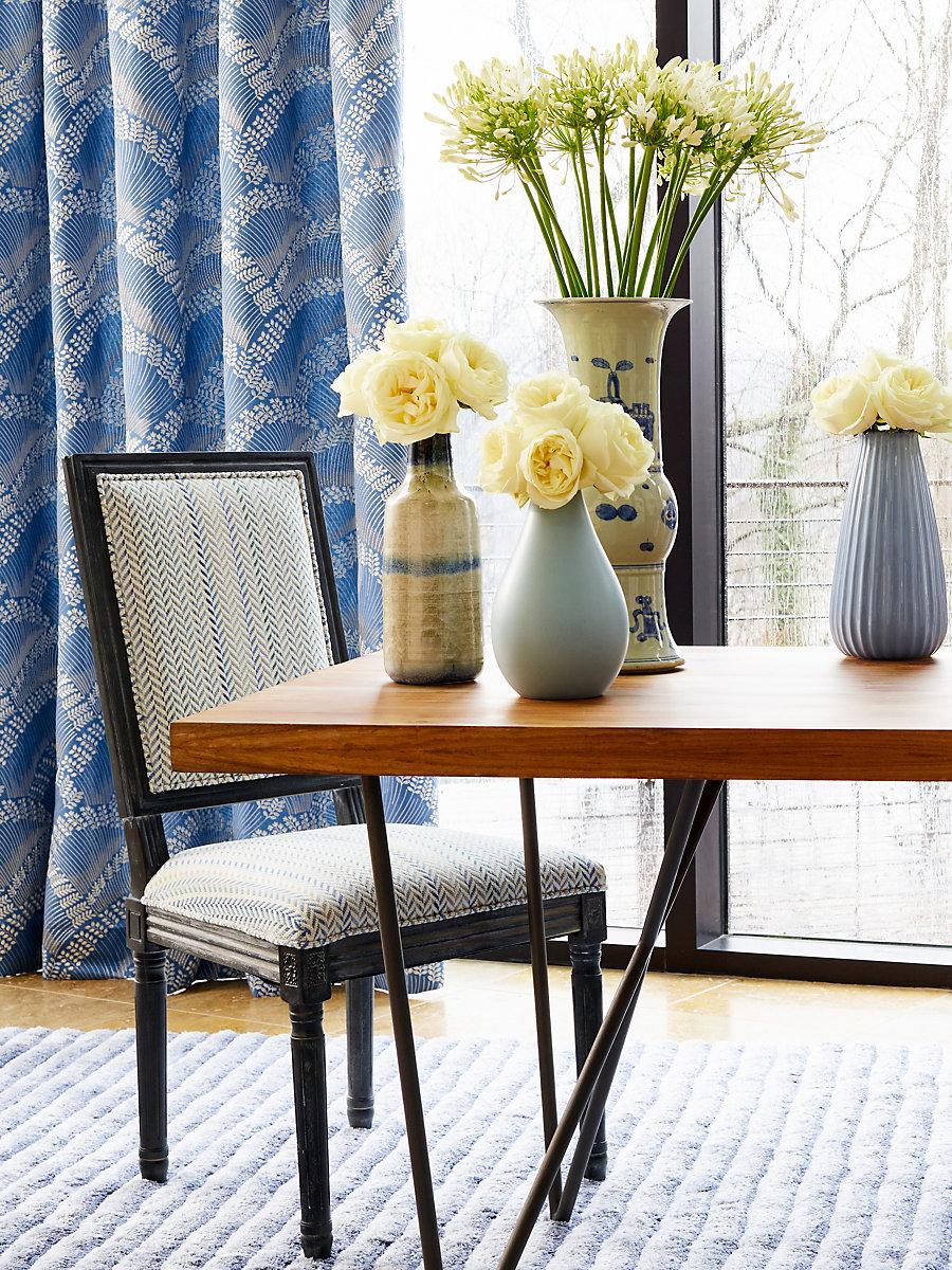 Scalamandre Arrow Stripe Fountain Fabric