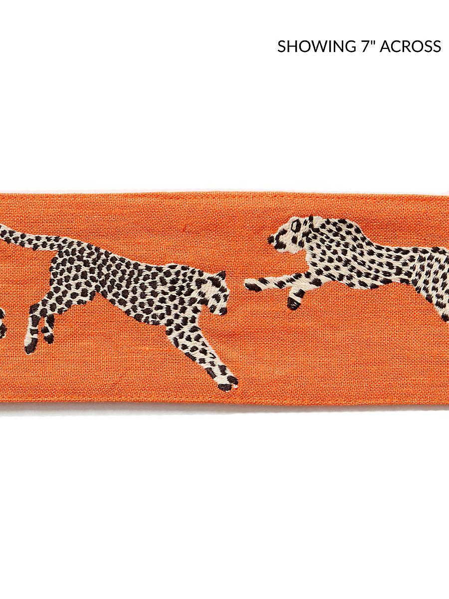Scalamandre Leaping Cheetah Embrdry Tape Clementine Trim – DecoratorsBest