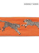 Scalamandre Leaping Cheetah Embrdry Tape Clementine Trim