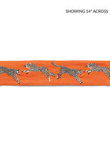 Scalamandre Leaping Cheetah Embrdry Tape Clementine Trim