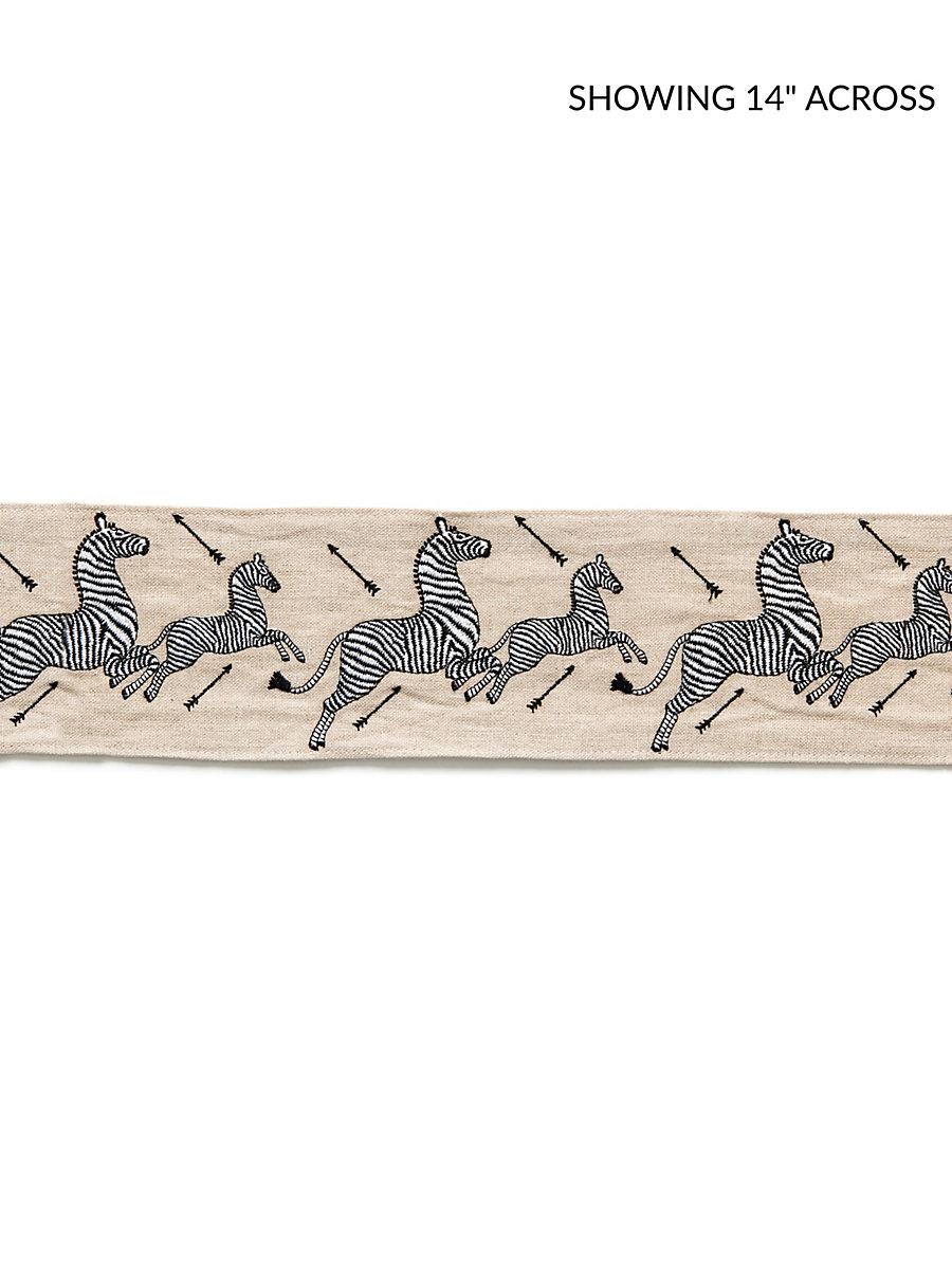 Scalamandre Zebras Embroidered Tape Linen Trim