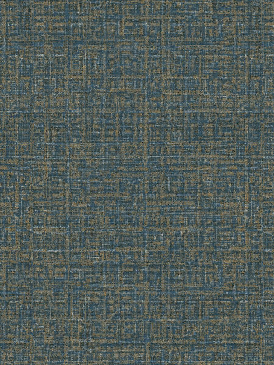 Scalamandre Chieti Blue Walnut Wallpaper