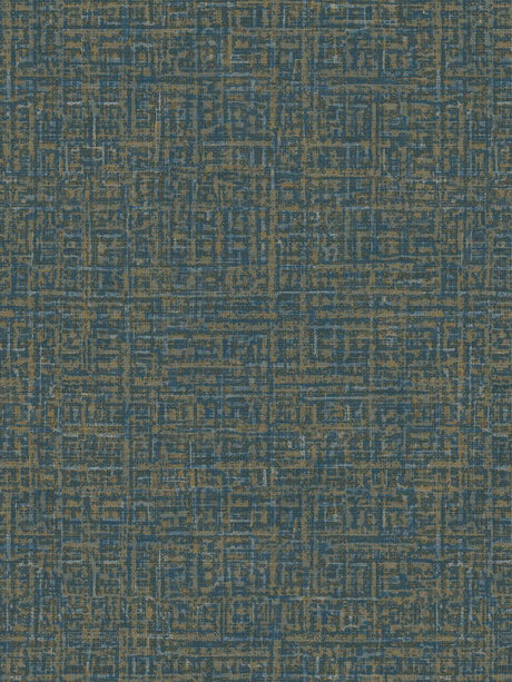 Scalamandre Chieti Blue Walnut Wallpaper