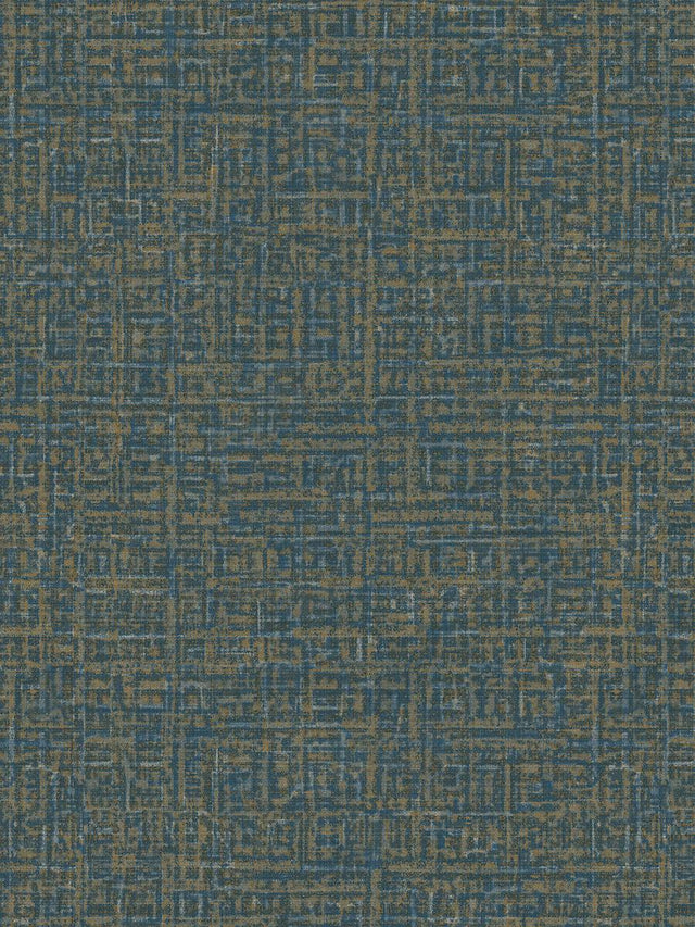 Scalamandre Chieti Blue Walnut Wallpaper