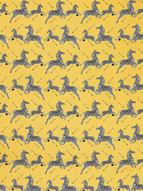 Scalamandre Zebras Petite Yellow Fabric
