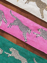 Scalamandre Leaping Cheetah Embrdry Tape Bubblegum Trim