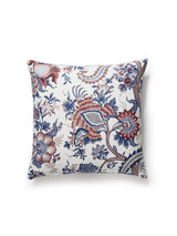Scalamandre Met Palampore 22 X 22 - Red Multi Decorative Pillow