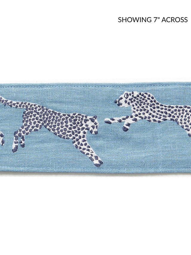 Scalamandre Leaping Cheetah Embrdry Tape Cloud Nine Trim