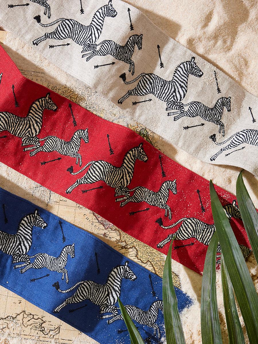 Scalamandre Zebras Embroidered Tape Masai Red Trim