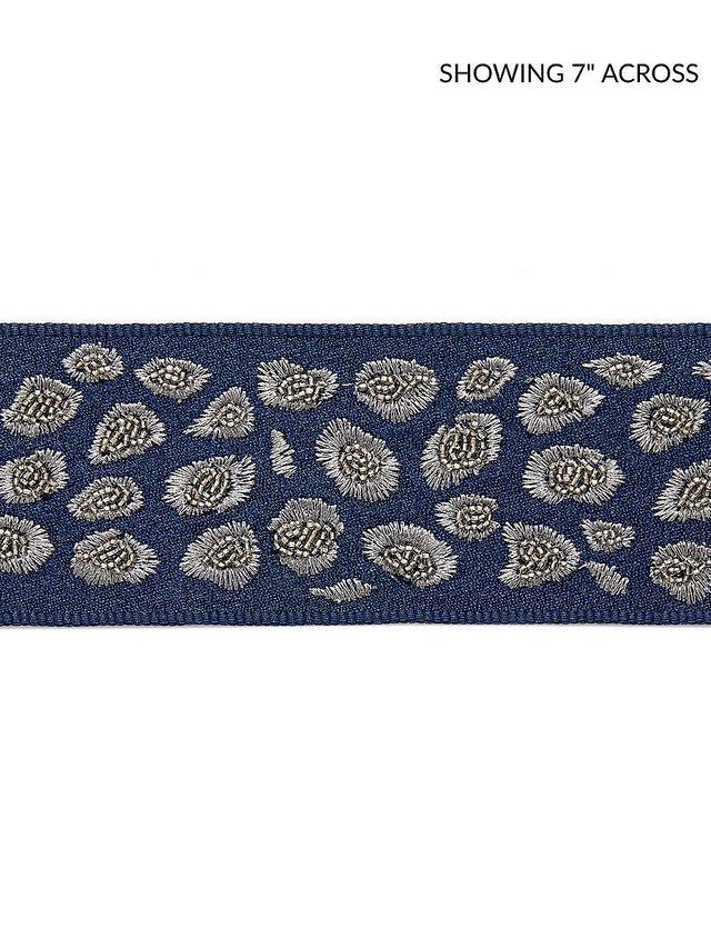 Scalamandre Catwalk Embellished Tape Midnight Trim