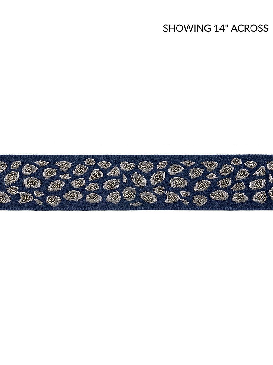 Scalamandre Catwalk Embellished Tape Midnight Trim