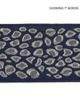 Scalamandre Catwalk Embroidered Tape Midnight Trim
