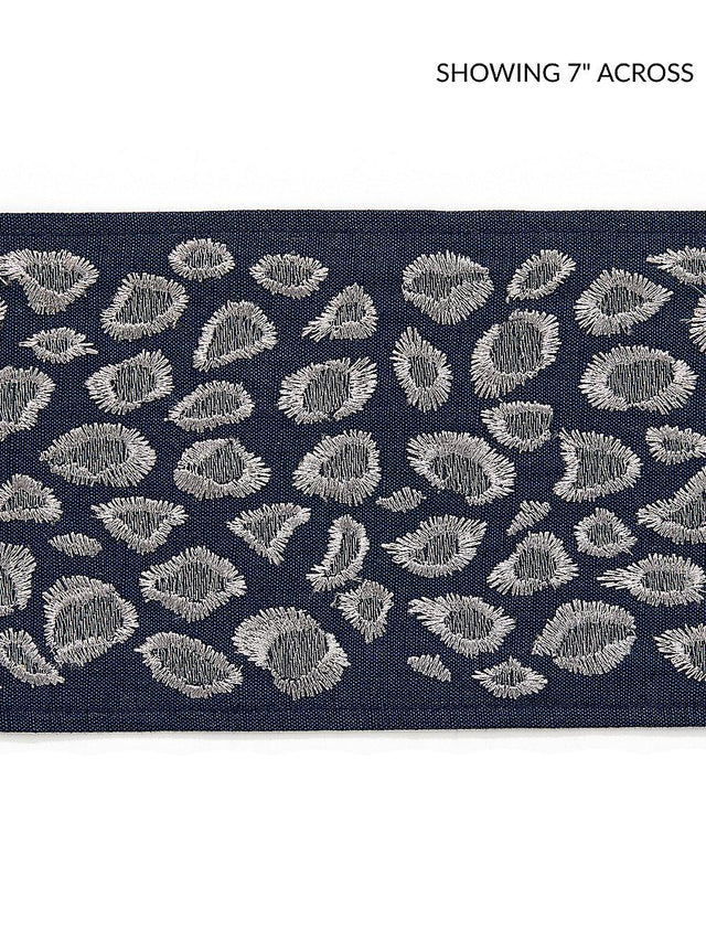 Scalamandre Catwalk Embroidered Tape Midnight Trim