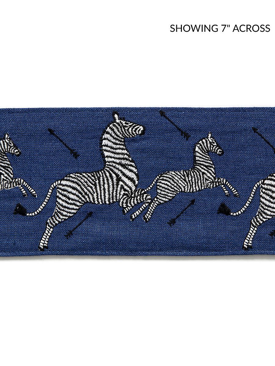 Scalamandre Zebras Embroidered Tape Denim Trim