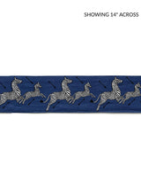 Scalamandre Zebras Embroidered Tape Denim Trim