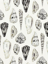 Scalamandre Coquina Linen Print Graphite Fabric