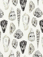 Scalamandre Coquina Linen Print Graphite Fabric