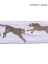 Scalamandre Leaping Cheetah Embrdry Tape Lilac Trim