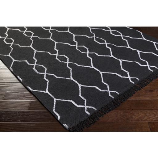 Surya Lagoon LGO-2007 Black White 5' x 8' Rug