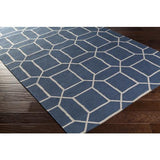 Surya Lagoon LGO-2043 Navy White 5' x 8' Rug