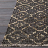 Surya Laural LRL-6013 Black Cream 6' x 9' Rug