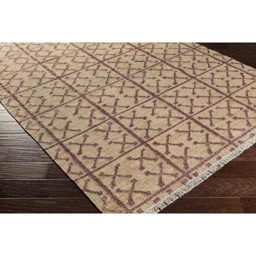Surya Laural LRL-6018 Cream Purple 2' x 3' Rug