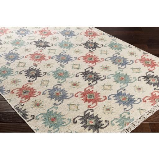 Surya Lenora LNR-1001 Black Brick Red 8' x 10' Rug
