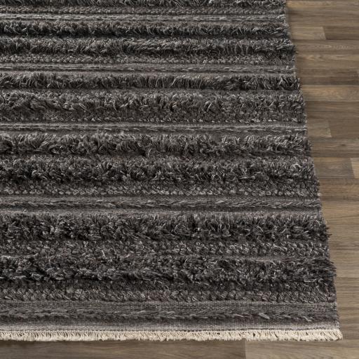 Surya Lugano LUG-2301 Black Charcoal 8'10" x 12' Rug