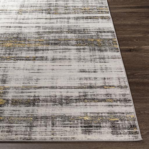 Surya Lustro LSR-2314 Black Camel 5'2" x 7' Rug