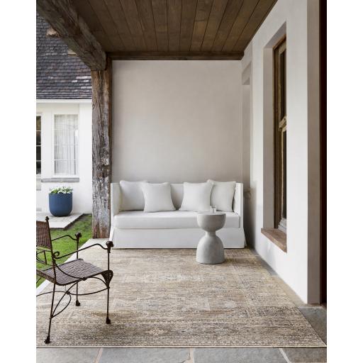 Surya Margaret BOMG-2302 Charcoal Dark Brown 5'3" x 7'10" Rug