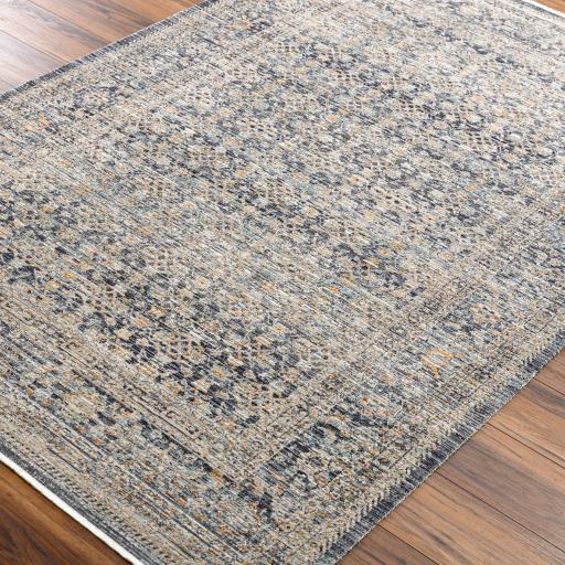 Surya Margaret BOMG-2308 Black Blue 5'3" x 7'10" Rug