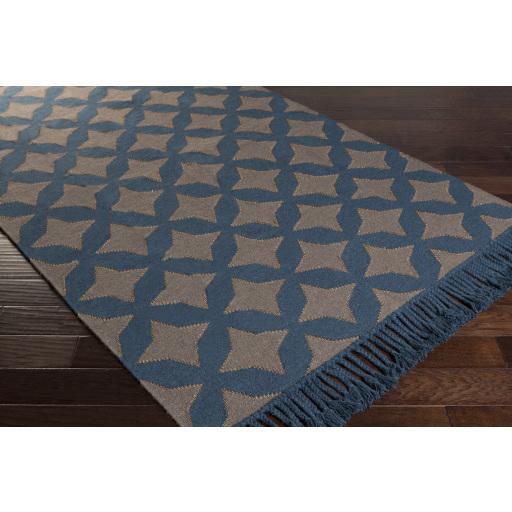 Surya Marinda MRI-8002 Dark Blue Dark Brown 2'6" x 8' Rug