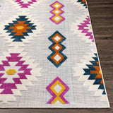 Surya Murcia MUC-2302 Brick Red Cream 5'3" x 7' Rug