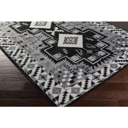 Surya Pazar PZR-6004 Black Charcoal 2' x 3' Rug