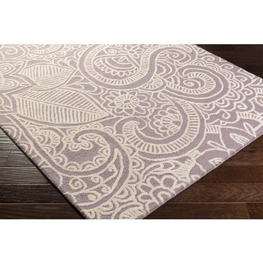 Surya Queensland QSL-1003 Light Gray Lilac 2'6" x 8' Rug