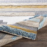 Surya Quenby QUE-2301 Aqua Black 8' x 10' Rug
