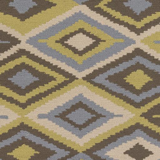 Surya Rain RAI-1232 Beige Dark Brown 8' Round Rug