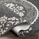 Surya Rain RAI-1283 Black Gray 9' x 12' Rug
