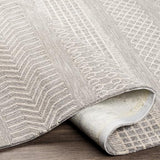 Surya Rain RAI-1287 Cream Gray 3' x 5' Rug